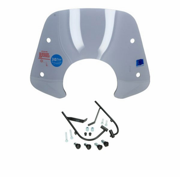 windscherm Regia met bevestigingsset laag (made in EU) smoke fiddle 1, fiddle 2