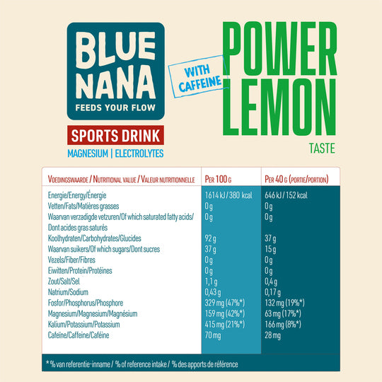 Blue Nana Sports Drink Power Lemon CAF 1KG
