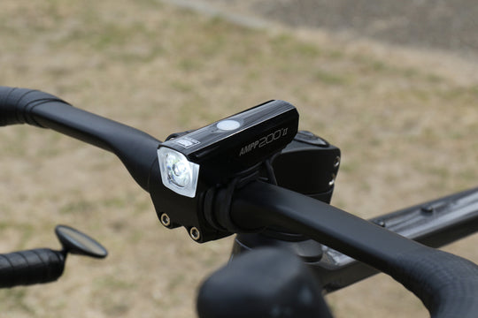 Fiets koplamp Cateye AMPP200 II EL044RC Zwart