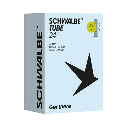 Binnenband Schwalbe AV9 24x11/8-13/8-175 40 Zwart