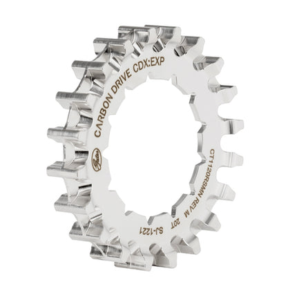 Tandwiel Gates Carbon Drive CDX Finline 20 Rohloff Zilver