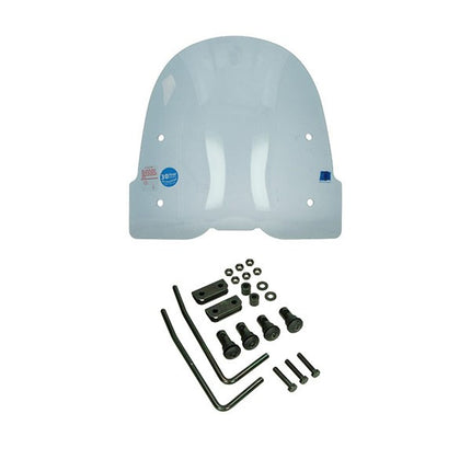 windscreen Regia with mounting kit high (made in EU) smoke Super Soco, super soco cux
