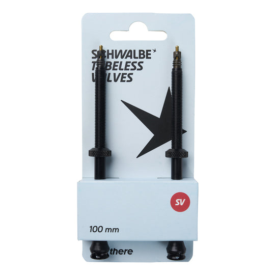 Ventiel SC Tubeless 100MM SV set van 2 Zwart