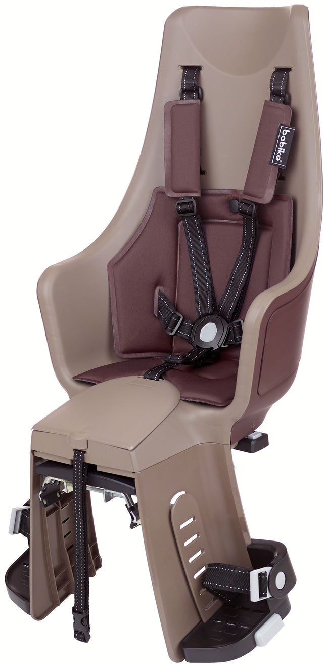 Kinderzitje achter Bobike Maxi Exclusive Plus - toffee brown - dragerbevestiging (CFS)