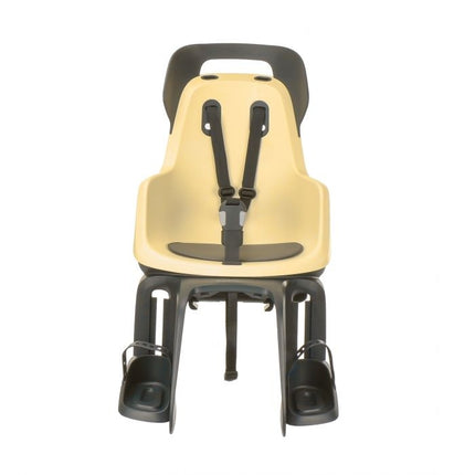 Kinderzitje achter Bobike Maxi Go - lemon sorbet - dragerbevestiging (CFS)