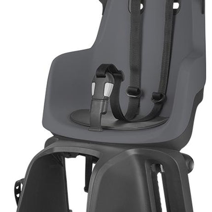 Kinderzitje achter Bobike Maxi Go - macaron grey - dragerbevestiging (CFS)