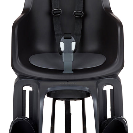 Kinderzitje achter Bobike Go Maxi RS met framebevestiging (FF) en slaapstand - urban black