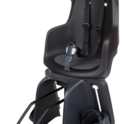 Kinderzitje achter Bobike Go Maxi RS met framebevestiging (FF) en slaapstand - urban black
