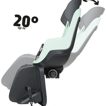 Kinderzitje achter Bobike Go Maxi RS met framebevestiging (FF) en slaapstand - peppermint - afbeelding 2