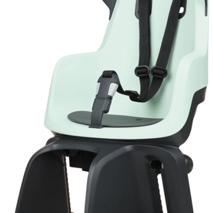 Kinderzitje achter Bobike Go Maxi RS met framebevestiging (FF) en slaapstand - peppermint