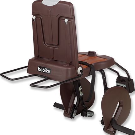 Kinderzitje achter Bobike Classic Junior Plus - coffee brown
