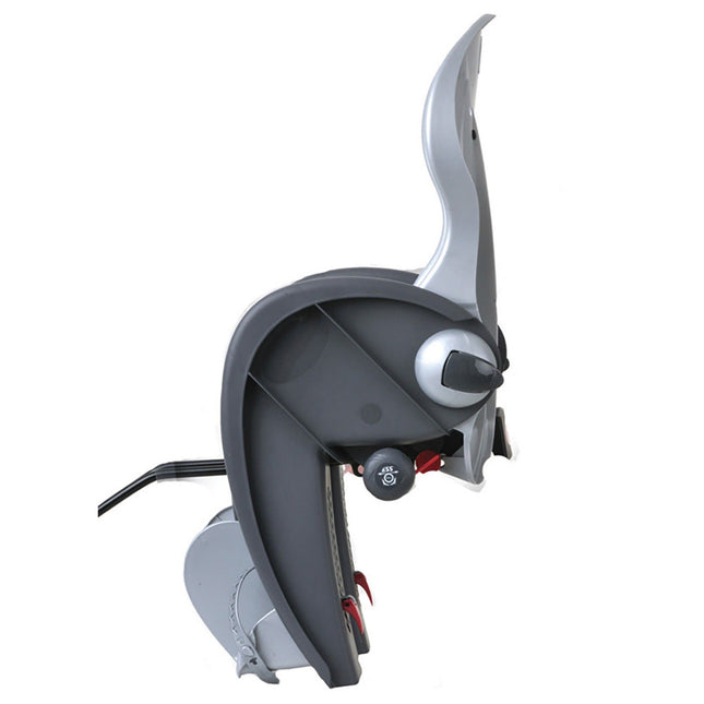 Kinderzitje achter Polisport Wallaby-Evo DeLuxe - donkergrijs/zilver - met framemontage (FF) - afbeelding 2