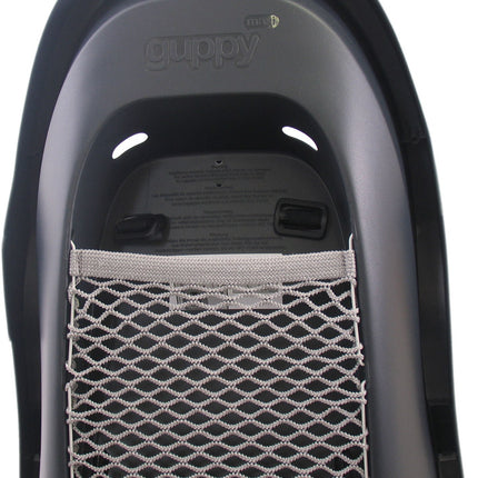 Kinderzitje achter Polisport Guppy Maxi - zwart/zilver - dragermontage (CFS)