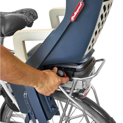 Kinderzitje achter Polisport Guppy Maxi+ met dragerbevestiging (CFS) - jeans/crème