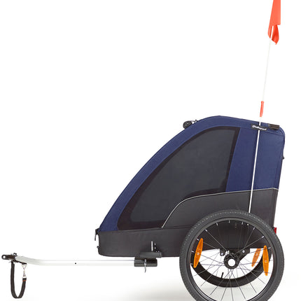 Kindertrailer zonder wandelkit Polisport - grijs/blauw - afbeelding 2
