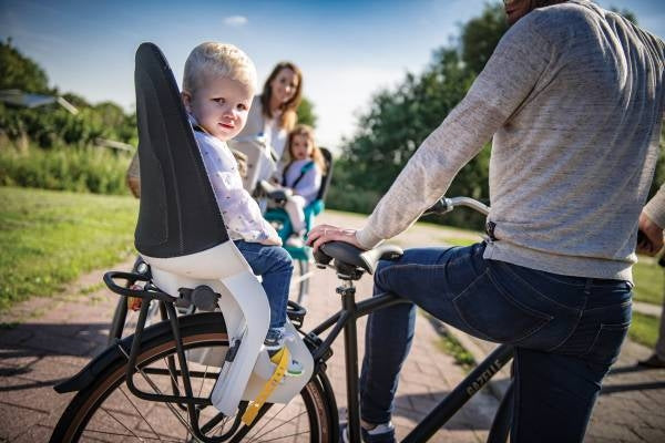 Kinderzitje achter Qibbel Air met dragerbevestiging (CFS) - turquoise