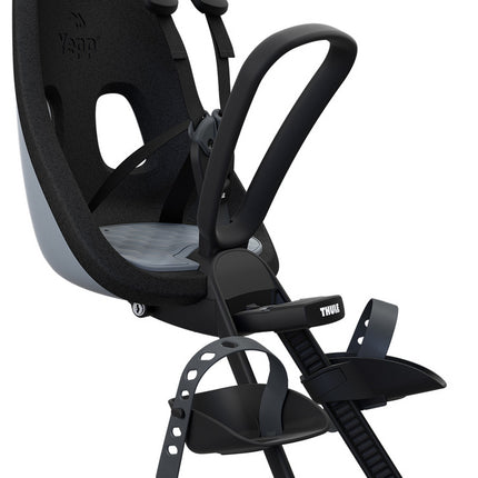 Kinderzitje voor Thule Yepp Nexxt Mini inclusief Mini SlimFit adapter - momentum grey