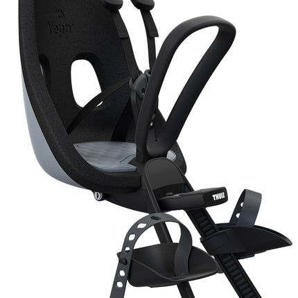 Kinderzitje voor Thule Yepp Nexxt Mini inclusief Mini SlimFit adapter - momentum grey