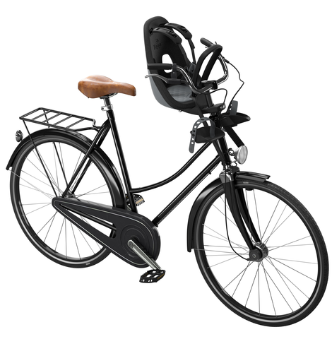 Kinderzitje voor Thule Yepp Nexxt Mini inclusief Mini SlimFit adapter - momentum grey