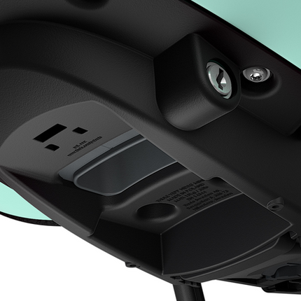 Kinderzitje voor Thule Yepp Nexxt Mini inclusief Mini SlimFit adapter - mint green