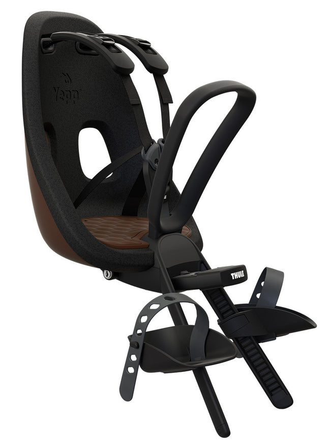 Kinderzitje voor Thule Yepp Nexxt Mini inclusief Mini SlimFit adapter - chocolate brown