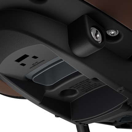 Kinderzitje voor Thule Yepp Nexxt Mini inclusief Mini SlimFit adapter - chocolate brown