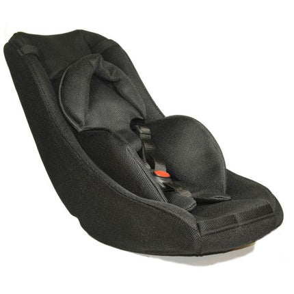 Baby seat for your Melia MPlus 4S Plus cargo bike/bicycle trailer - suitable for babies from 0 to 9 months - black