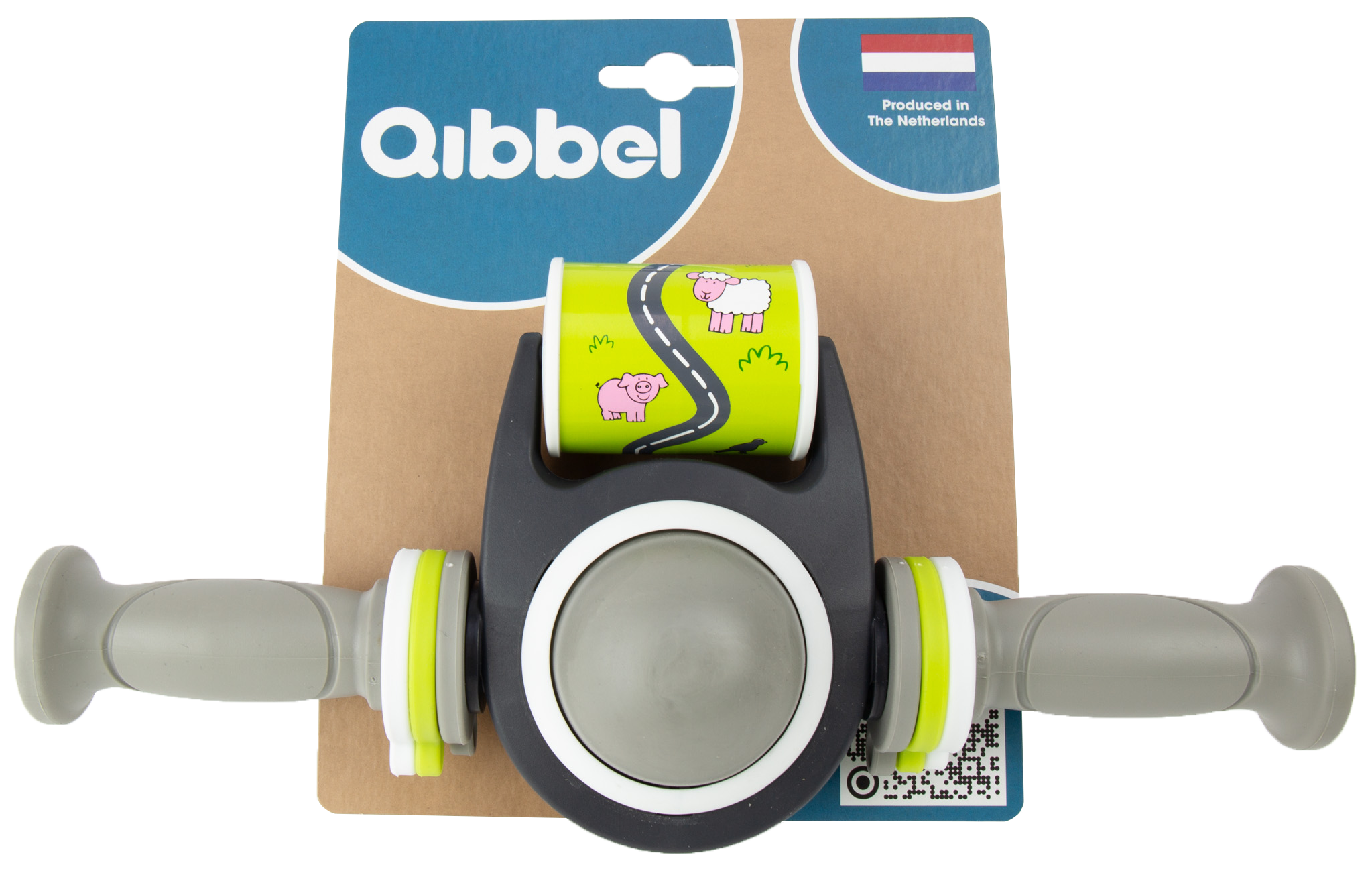 Qibbel Toybar met grijze handvatten