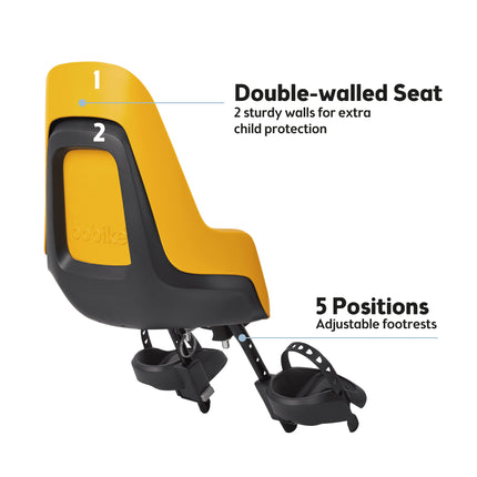 Kinderzitje voor Bobike One Mini - mighty mustard