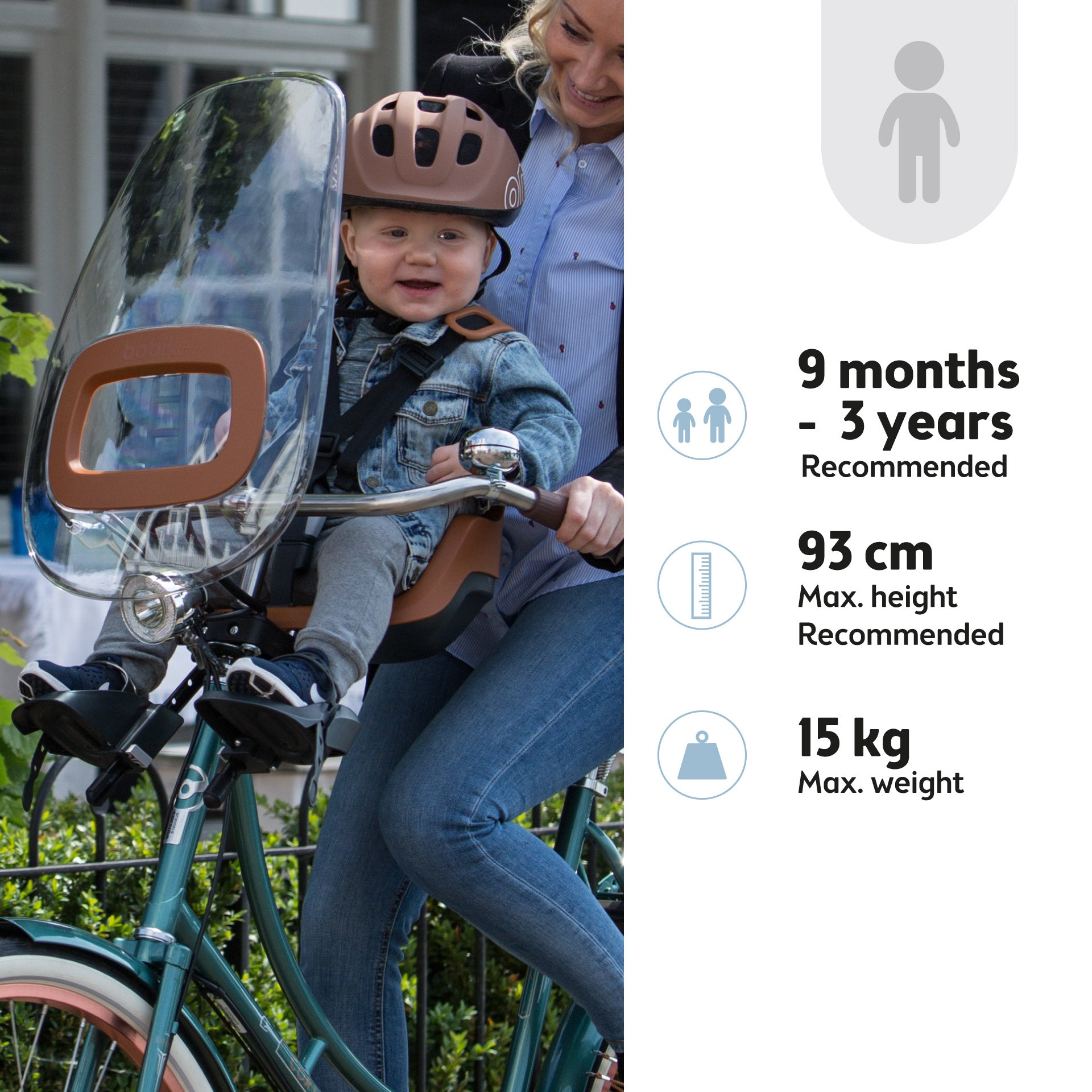 Kinderzitje voor Bobike One Mini - mighty mustard