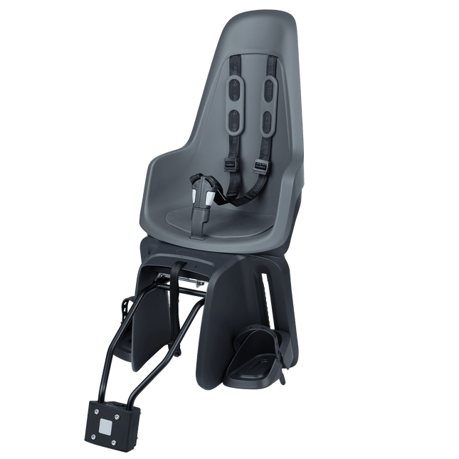 Kinderzitje achter Bobike One Maxi 1P & EB-D met frame- en dragerbevestiging - urban grey