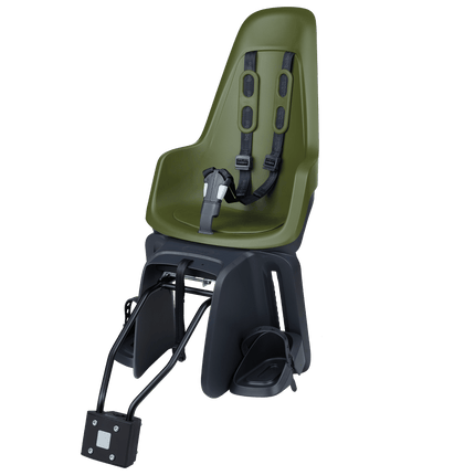 Kinderzitje achter Bobike One Maxi 1P & EB-D met frame- en dragerbevestiging - olive green