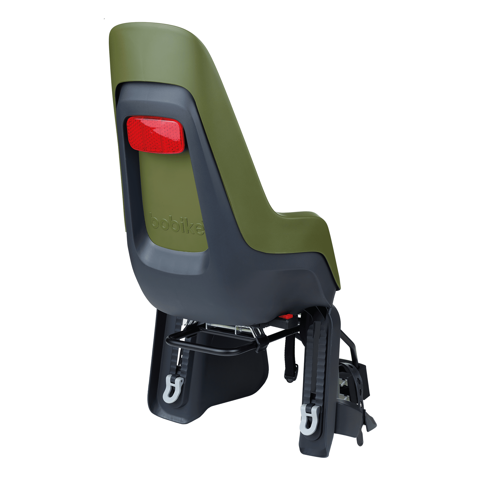 Kinderzitje achter Bobike One Maxi 1P & EB-D met frame- en dragerbevestiging - olive green