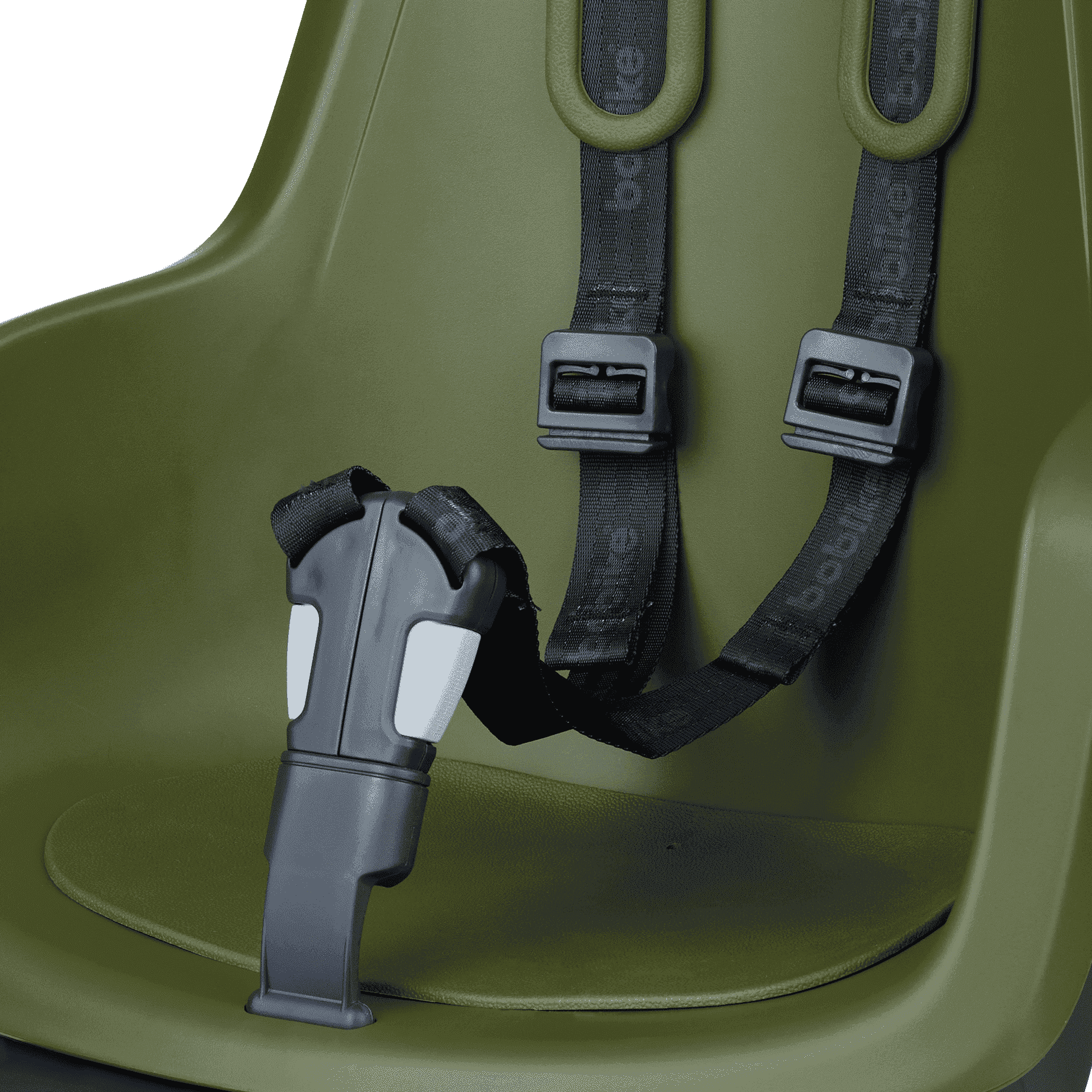 Kinderzitje achter Bobike One Maxi 1P & EB-D met frame- en dragerbevestiging - olive green