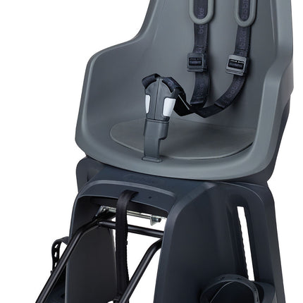 Kinderzitje achter Bobike One Maxi 1P met framebevestiging - urban grey