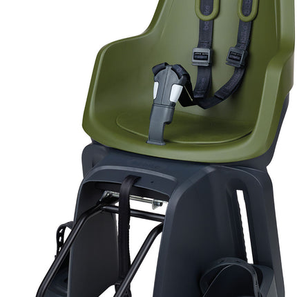 Kinderzitje achter Bobike One Maxi 1P met framebevestiging - olive green