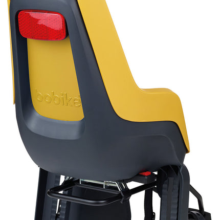 Kinderzitje achter Bobike One Maxi 1P met framebevestiging - mighty mustard