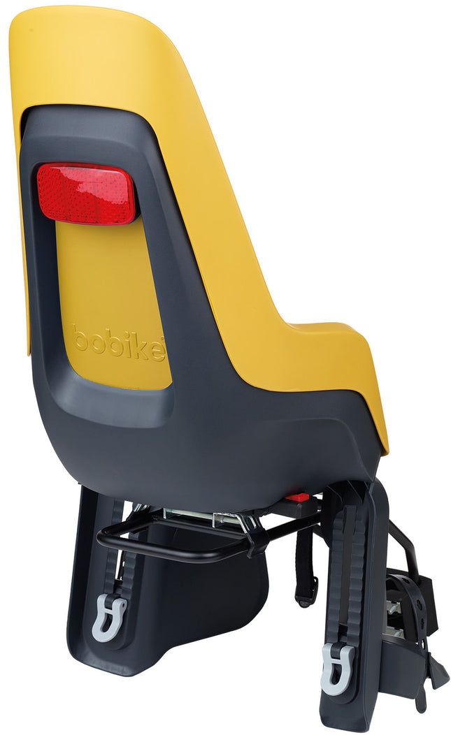 Kinderzitje achter Bobike One Maxi 1P met framebevestiging - mighty mustard