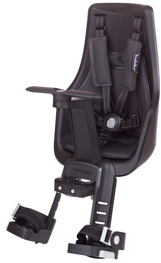 Kinderzitje voor Bobike Exclusive mini Plus stuurmontage - zwart