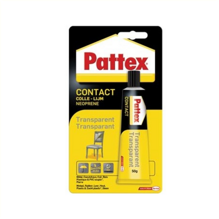QB0207A Patex contactlijm 50gr transp.