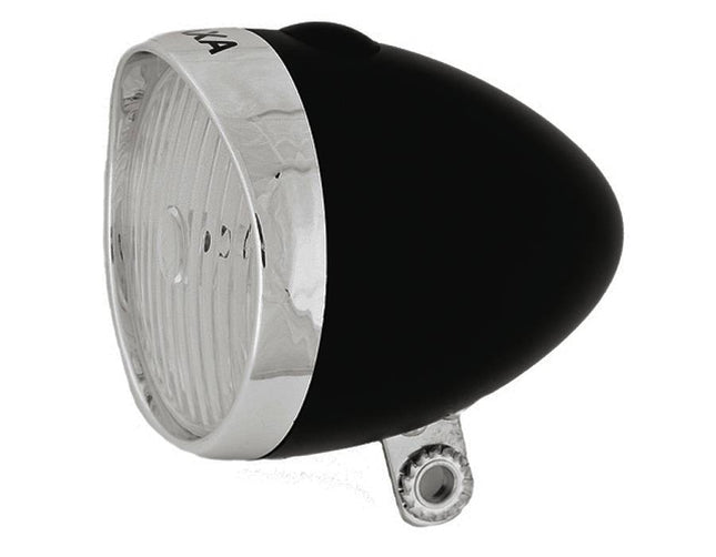Koplamp Axa Classic op batterijen - zwart (op kaart)