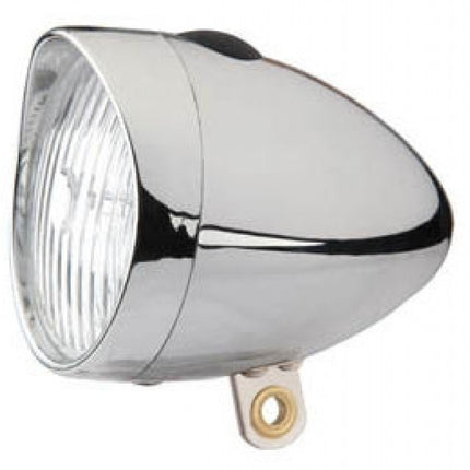 Edge Retro 3 LED Headlamp on/off - incl. batteries - chrome (workshop packaging)
