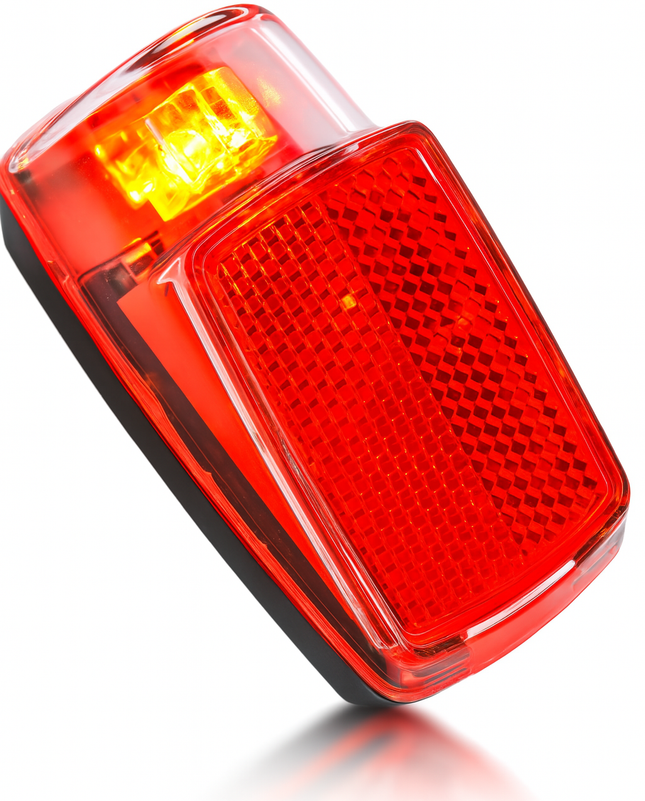 Achterlicht spatbord Edge Vida - 1 led -  inclusief batterijen (op kaart)