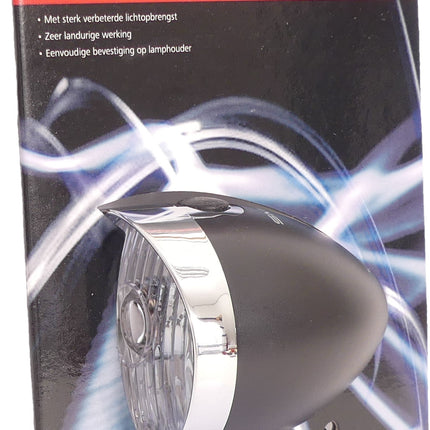 Koplamp Smart Zwart - Led - On/Off - 4Lux (Incl. Batterij)