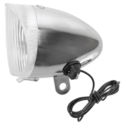 Dynamo koplamp met buitenaansluiting Anlun - chroom (werkplaatsverpakking)