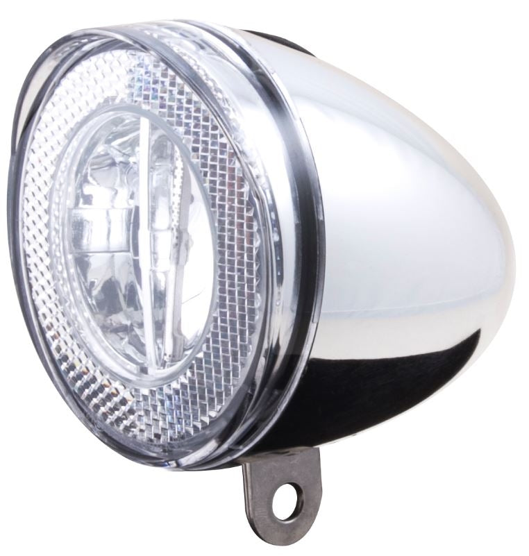 Koplamp Spanninga Swingo XDO LED met reflector en dynamo-aansluiting - chroom