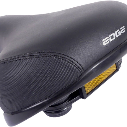 Selle de vélo Edge City Protect avec protection des coins - noire