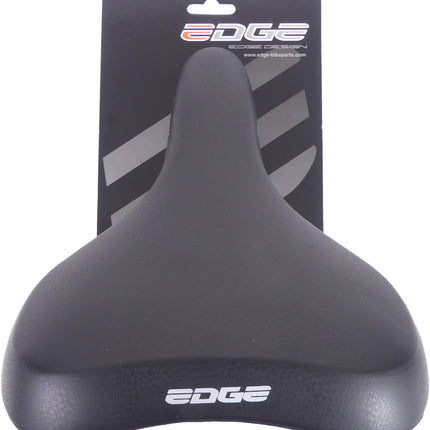 Selle de vélo Edge Towny avec mousse à mémoire de forme - noir