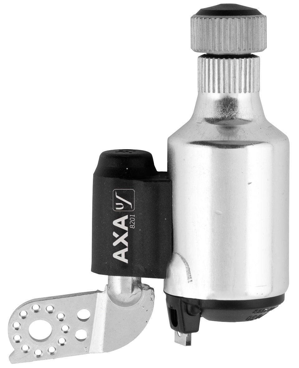 Dynamo AXA 8201 links met PVC wiel - zilver (op kaart)