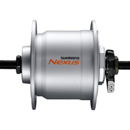Naafdynamo Shimano Nexus DH-C3000-3N 3 Watt - 36 gaats - velgrem - zilver